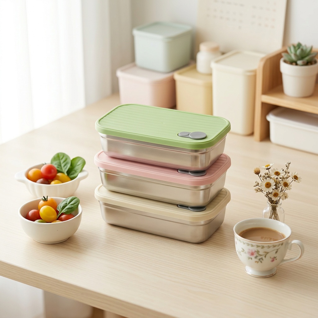 Food Storage Metal Box - RVS Bento Box Metalen Lunchbox Magnetronbestendige