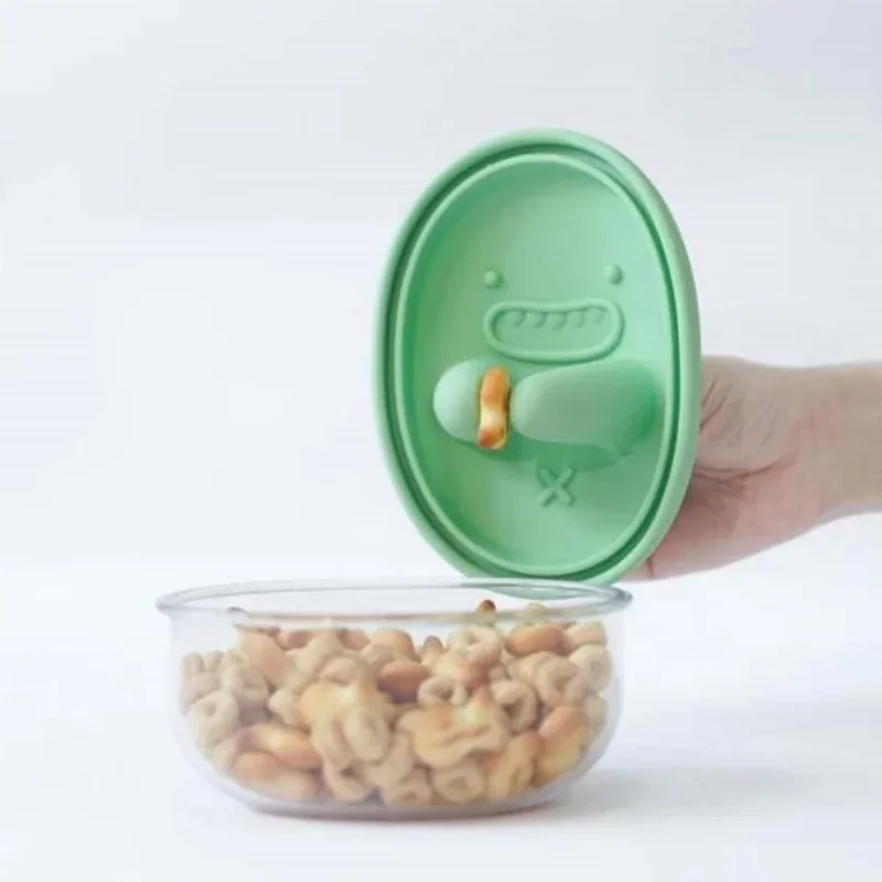Food Storage Equipment - Handsfree snackbox, geen kruimels, snackopbergdoos, cartoonkoekjesdoos,