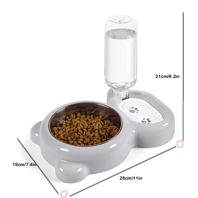 Food Storage Dispenser - Waterdispenser voor kattenvoer, water- en voerbakenset