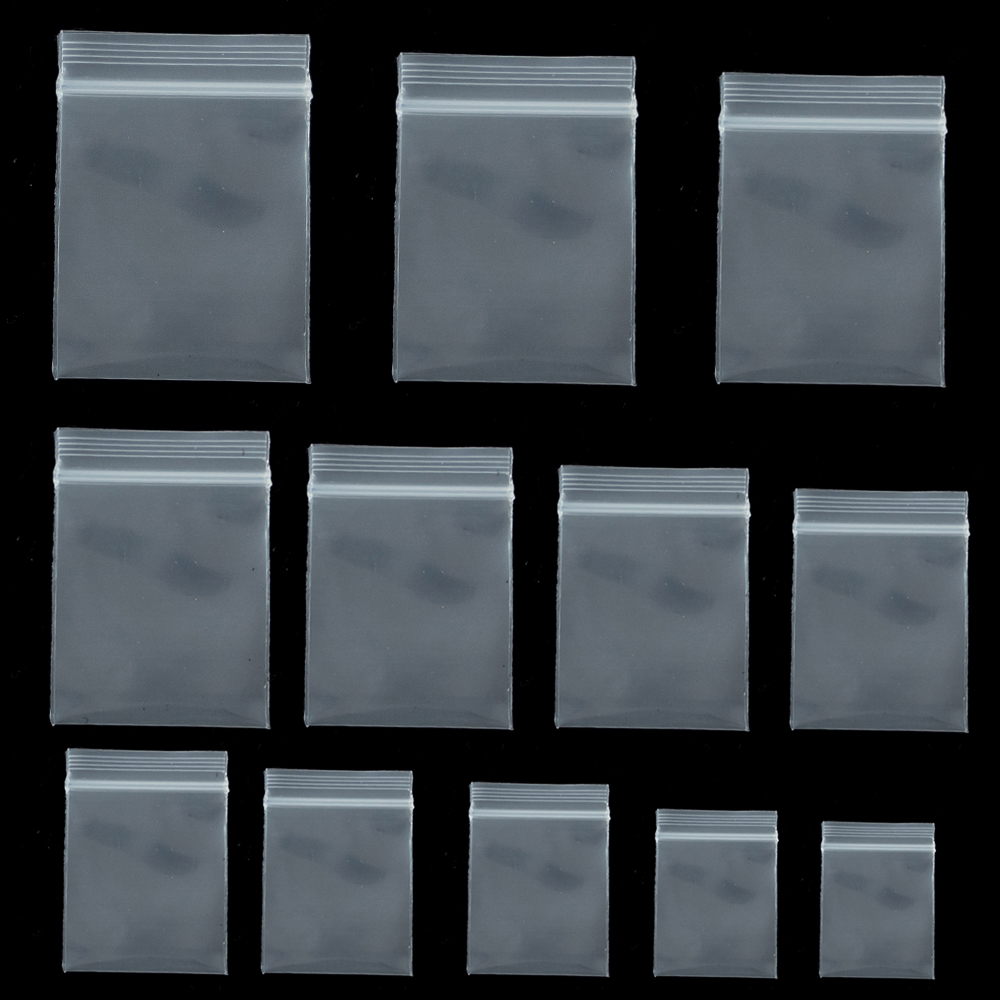 Food Storage Zip Lock Bags - 100 Stuks Transparante Mini Kleine Plastic
