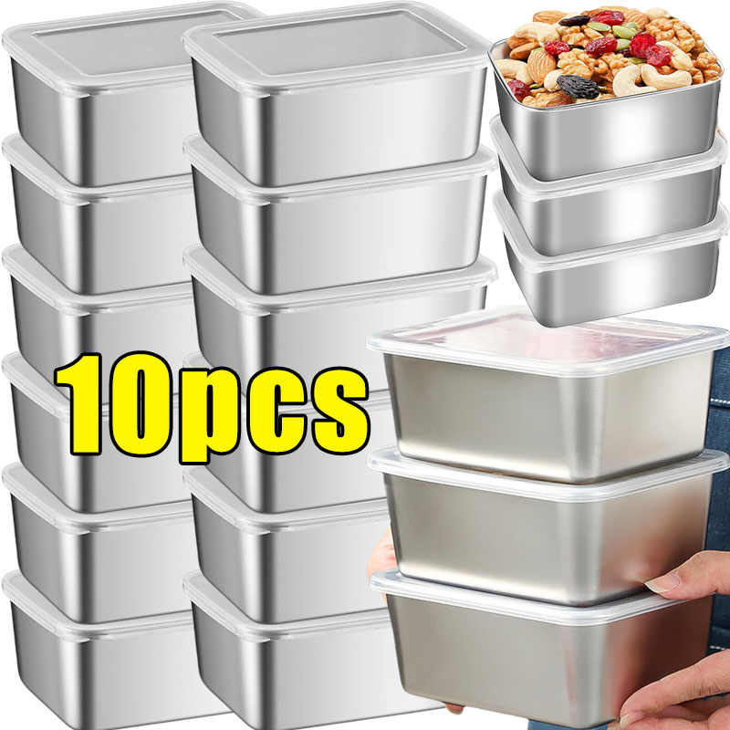 Food Storage Metal Box - Roestvrijstalen voedselopslagcontainers