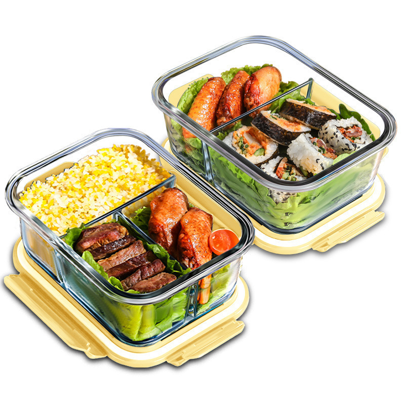 Food Storage Containers Glass - Glazen Vershouddoos Hoge Borosilicaat Hittebestendig Magnetron