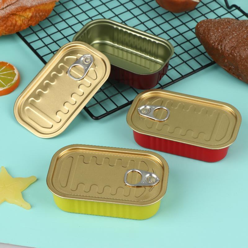 Food Storage Metal Box - 2 stuks lege mini blikken doosjes,
