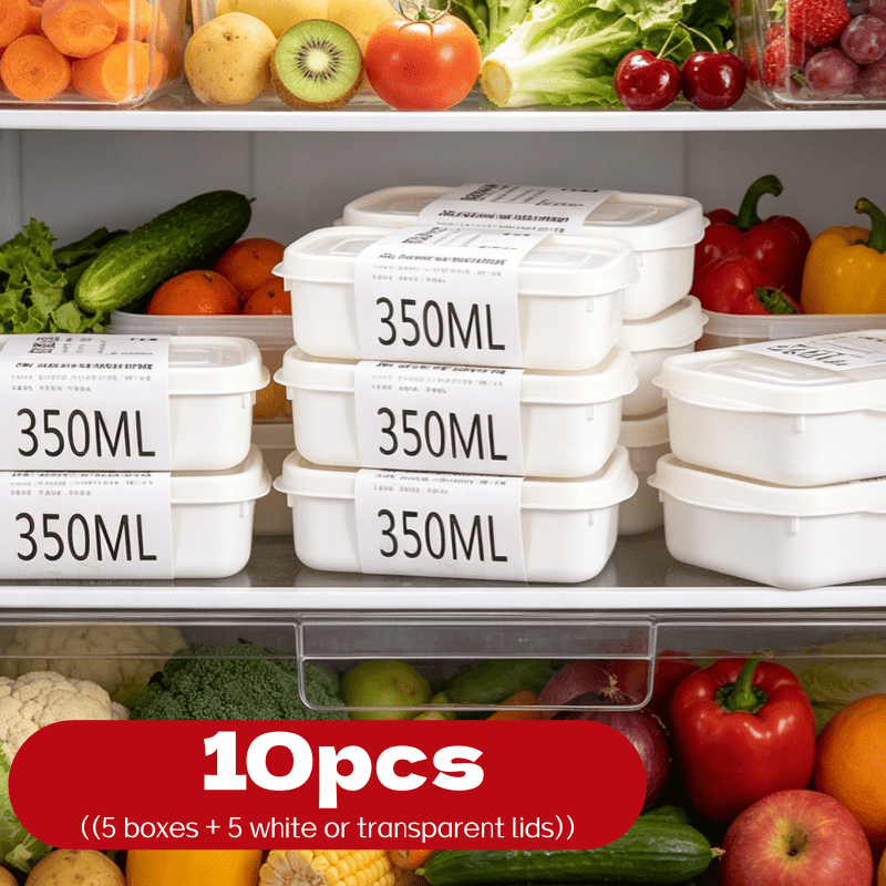 Food Storage Lunch Box - 10-delige herbruikbare stapelbare voedselbewaarbox set, 5