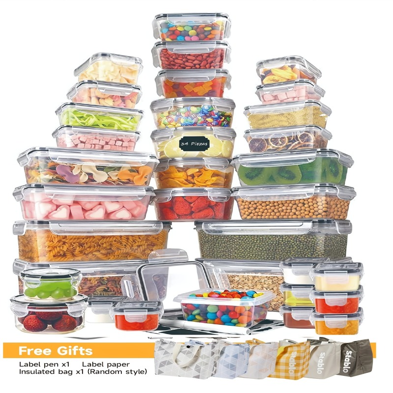 Food Storage Equipment - 48-delige BPA-vrije voedselbewaarset – 24 luchtdichte