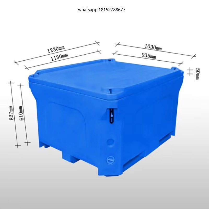 Food Storage Box Plastic - 660L geïsoleerde, rotatiegegoten kunststofbox voor de