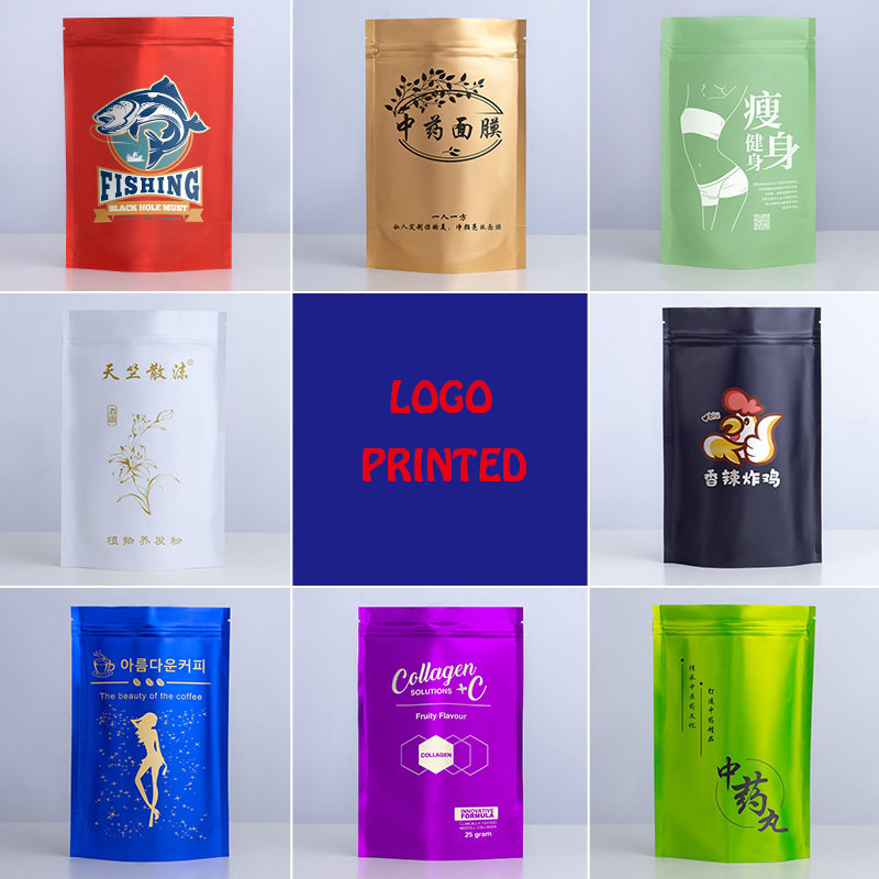 Food Storage Zip Lock Bags - Hersluitbare stand-up aluminiumfolie ritssluitingszak, op maat