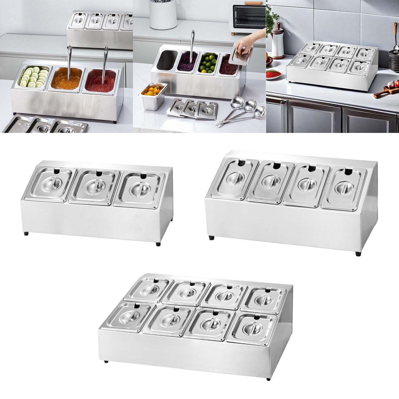 Commerciële sausbak met deksel - Food Storage Hot Box recensie en prijs