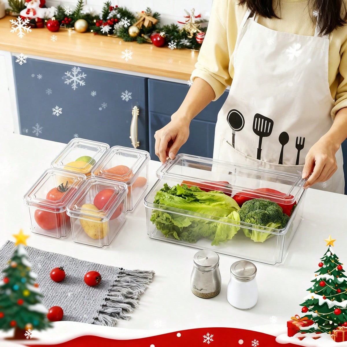 7/14-delige stapelbare koelkas - Food Storage Vegetables recensie en prijs