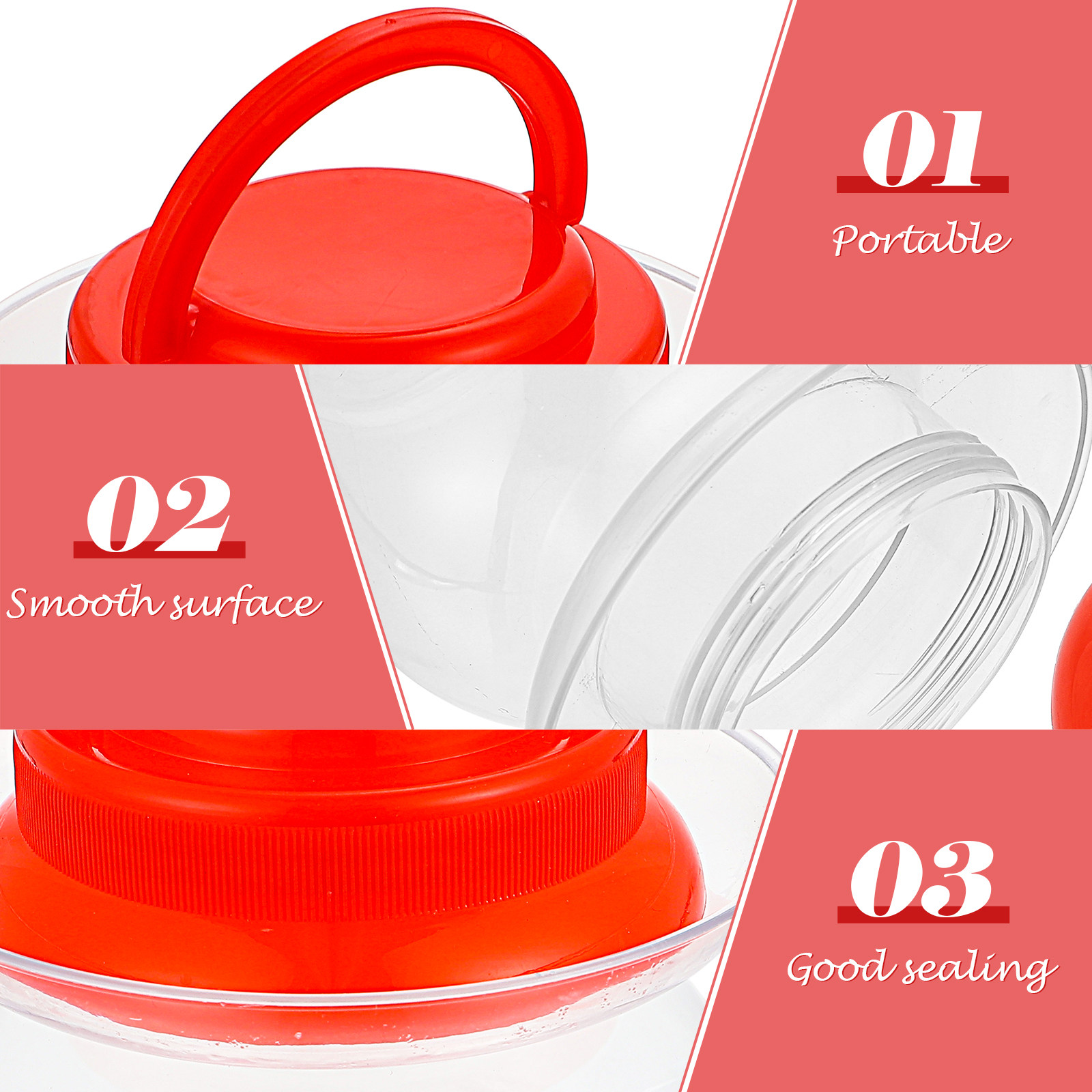 2 stuks, plastic voorraadpotte - Food Storage Jars Plastic recensie en prijs