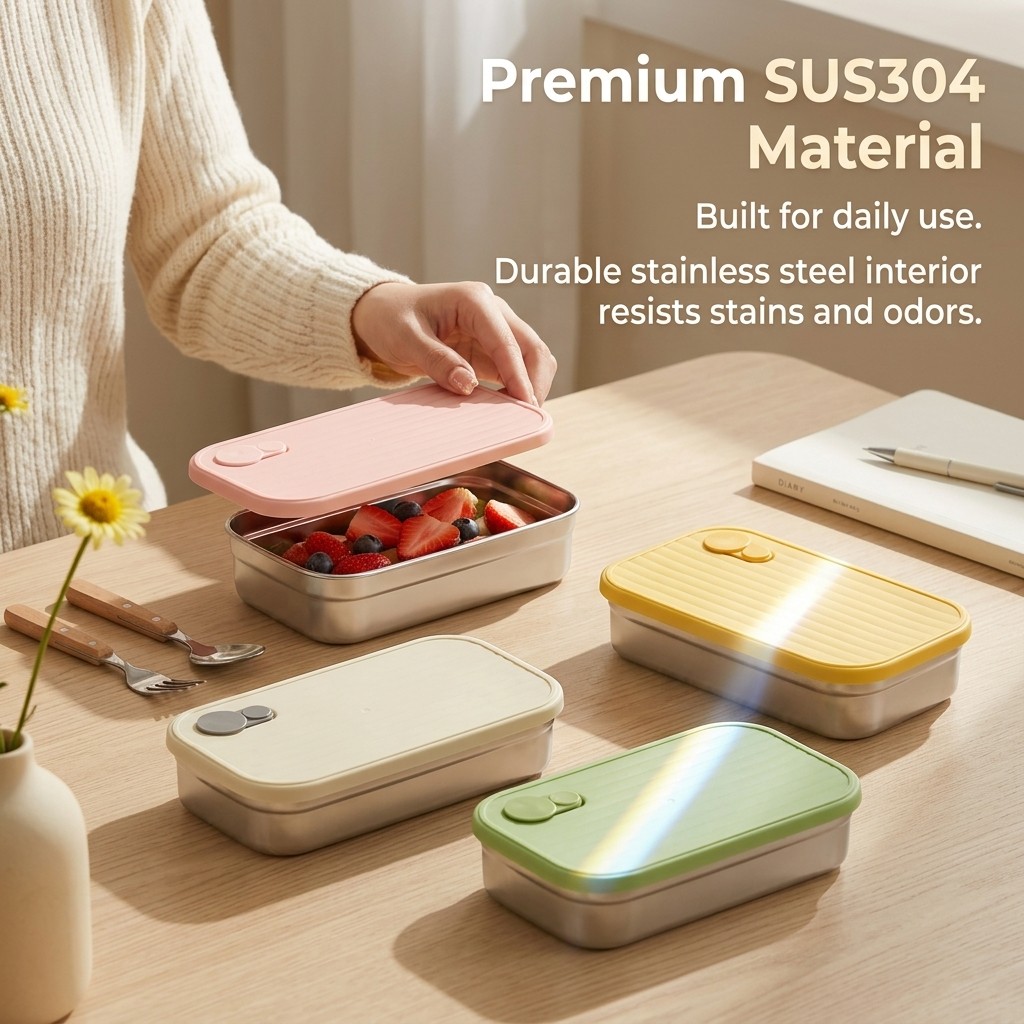 RVS Bento Box Metalen Lunchbox - Food Storage Metal Box recensie en prijs