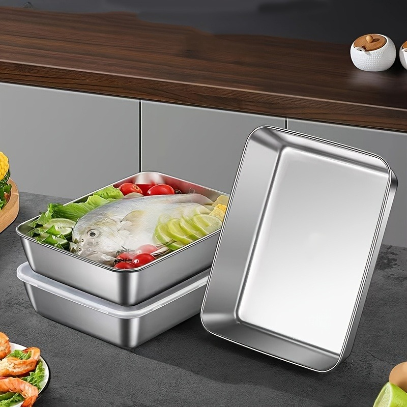 3/6 stuks roestvrijstalen rech - Food Storage Stainless Steel Containers recensie en prijs