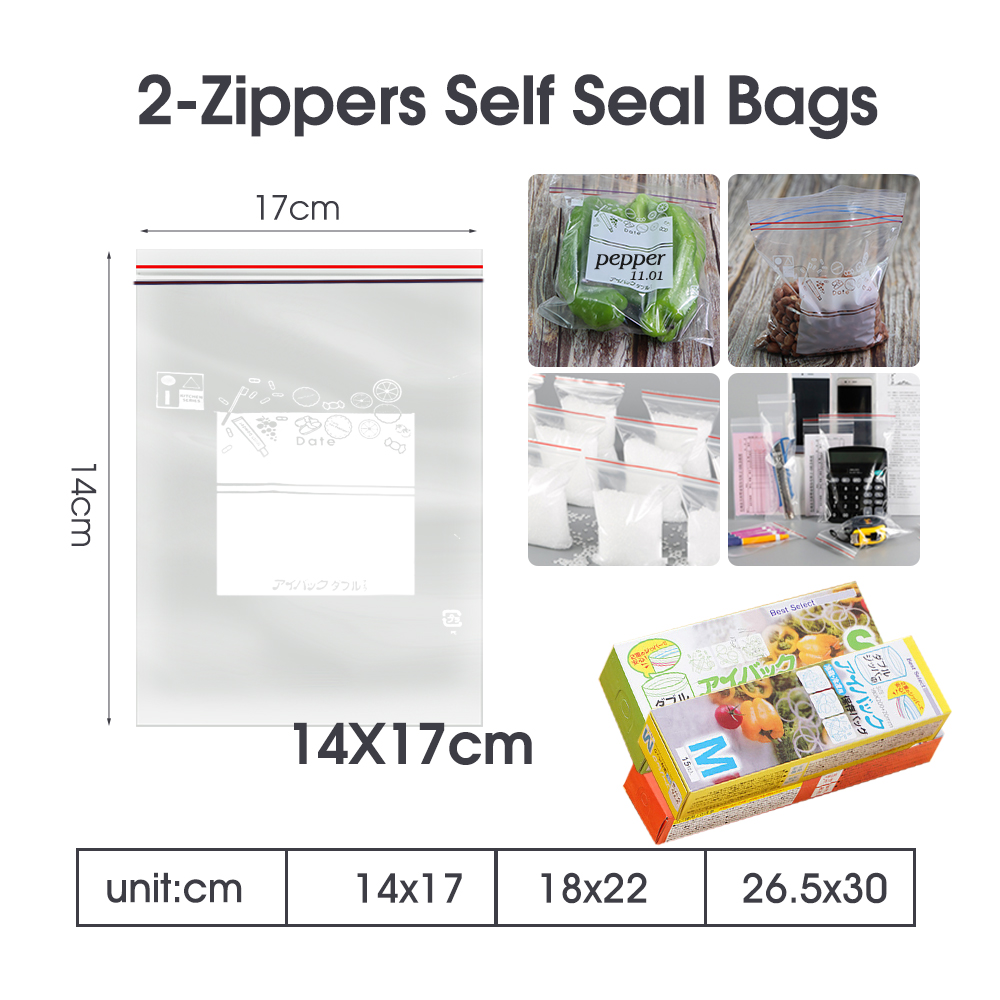 0.12Mm Dikke Hersluitbare Dubb - Food Storage Zip Lock Bags recensie en prijs
