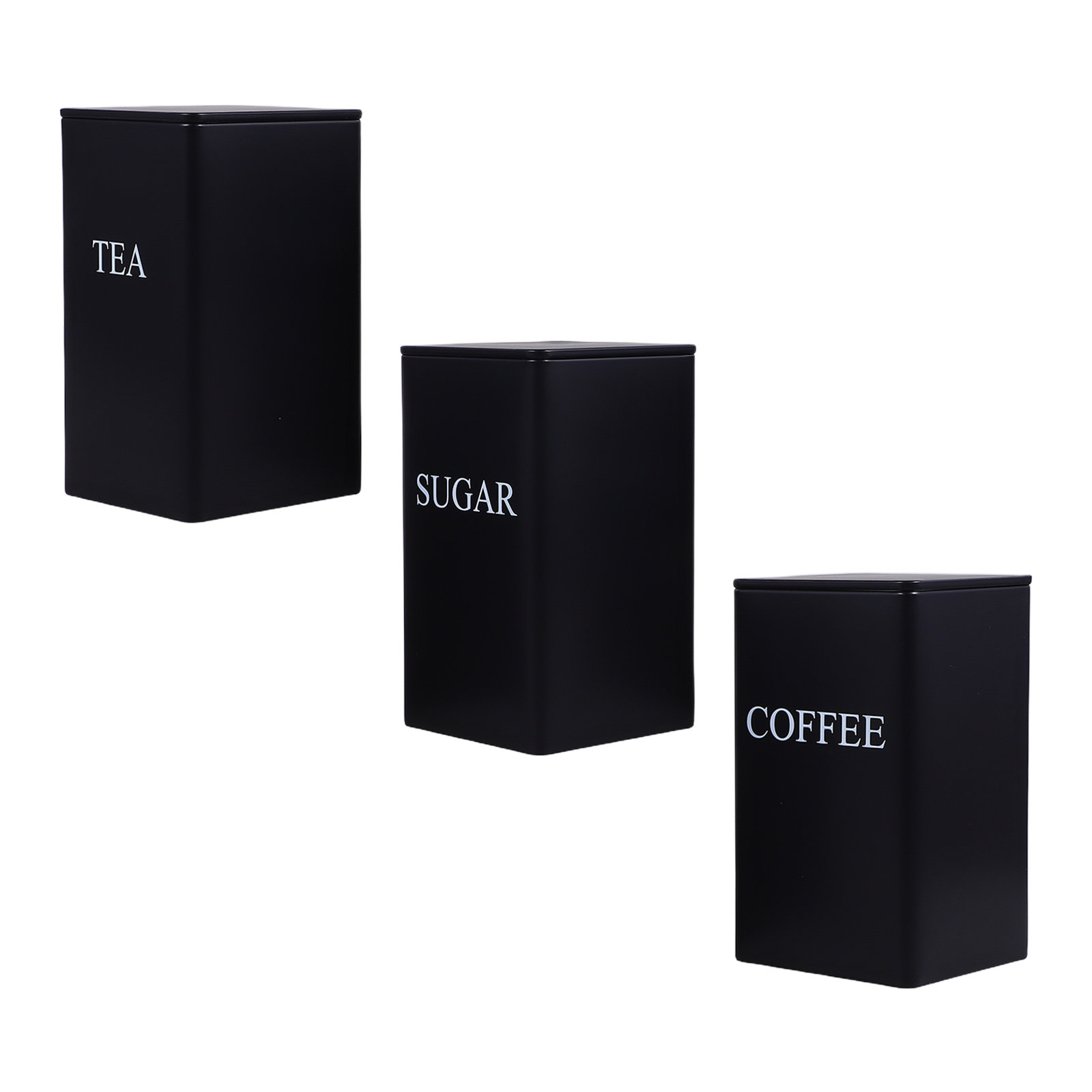 3-delige set metalen vierkante - Food Storage Jars Plastic recensie en prijs