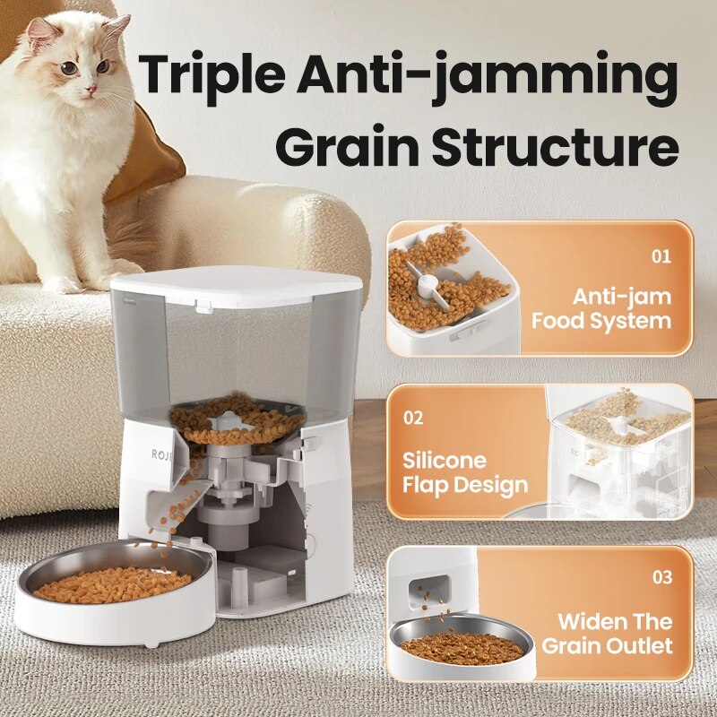 ROJECO 2L Automatische Kat Fee - Food Storage Dispenser recensie en prijs