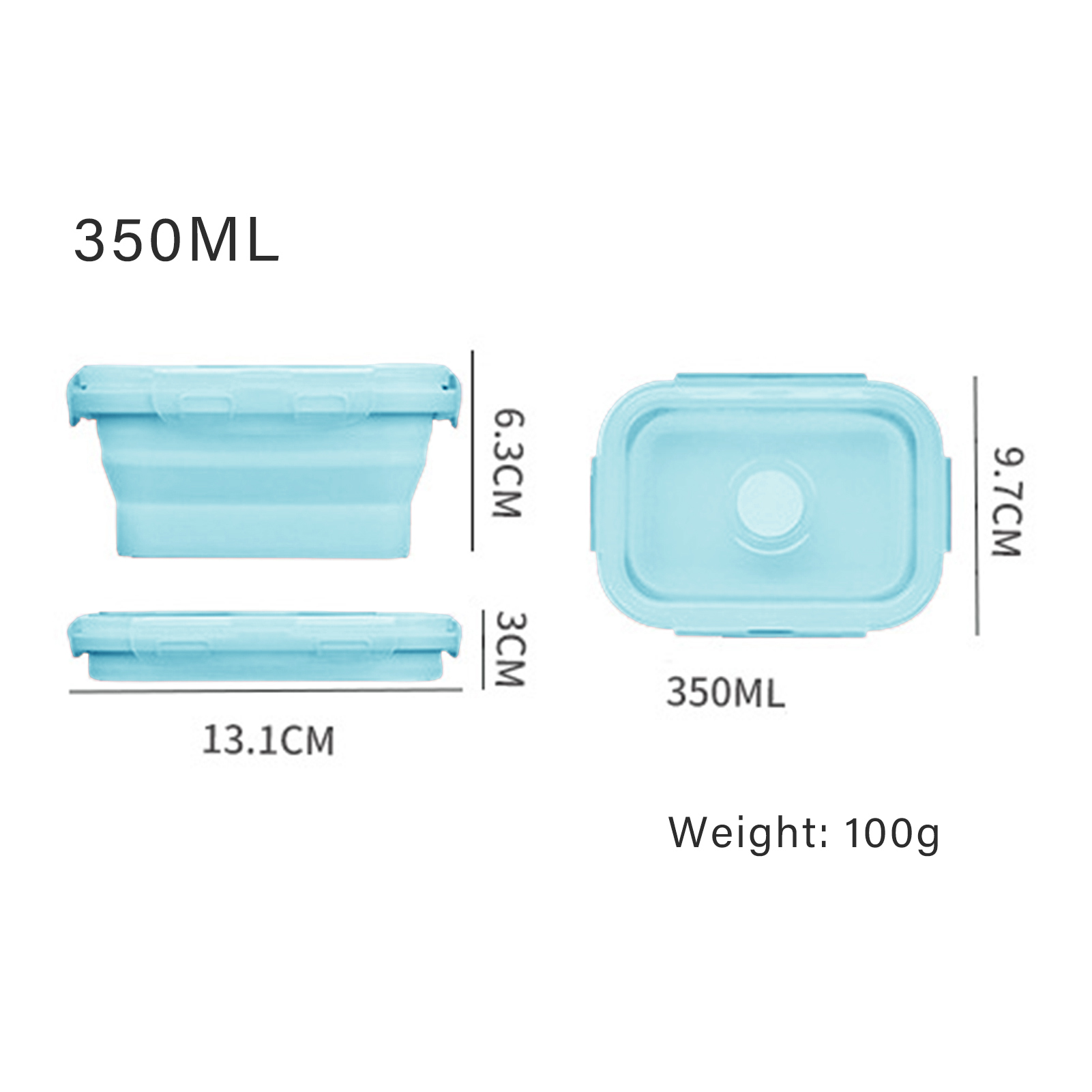 Siliconen lunchbox, voedselvei - Food Storage Lunch Box recensie en prijs