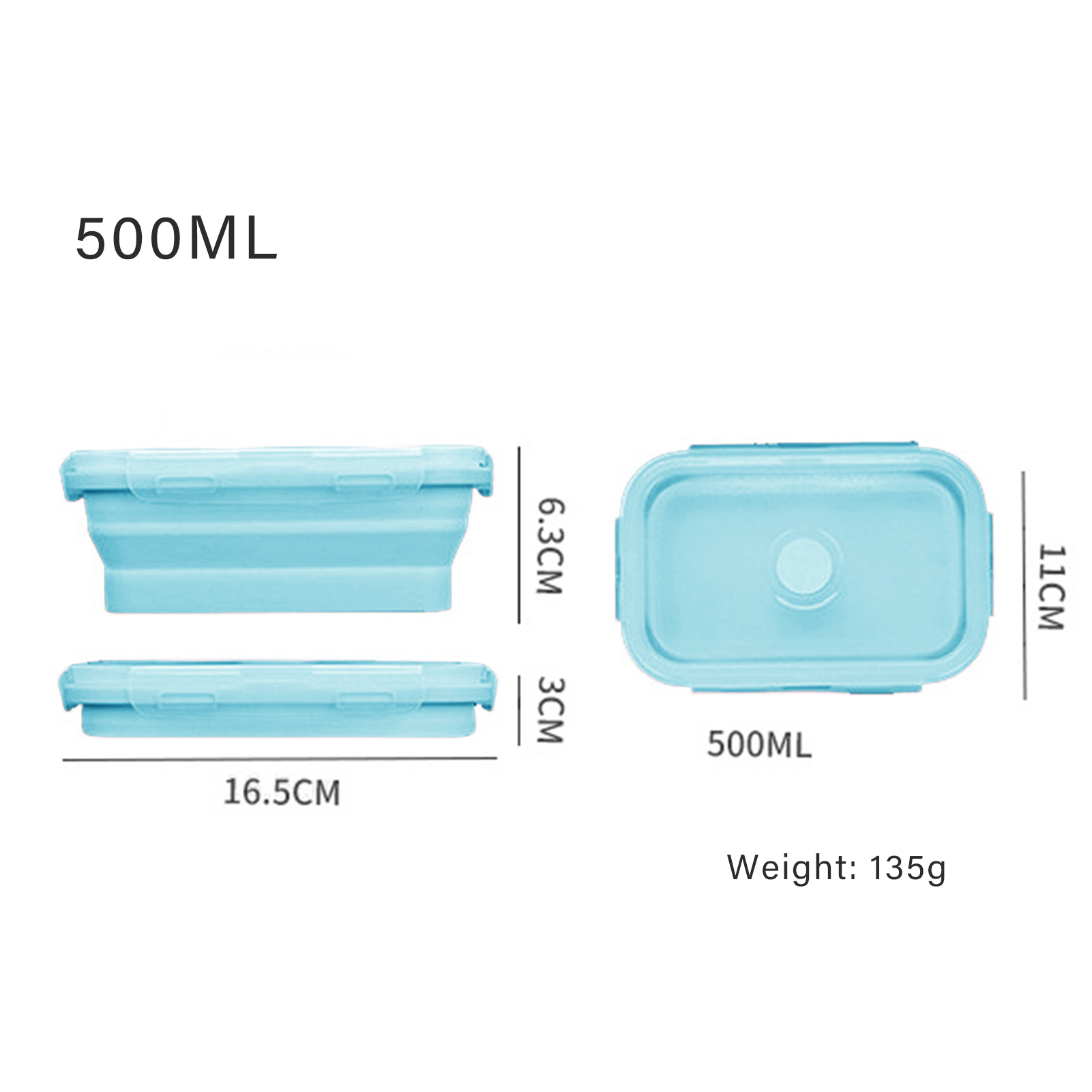 Siliconen lunchbox, voedselvei - Food Storage Lunch Box recensie en prijs