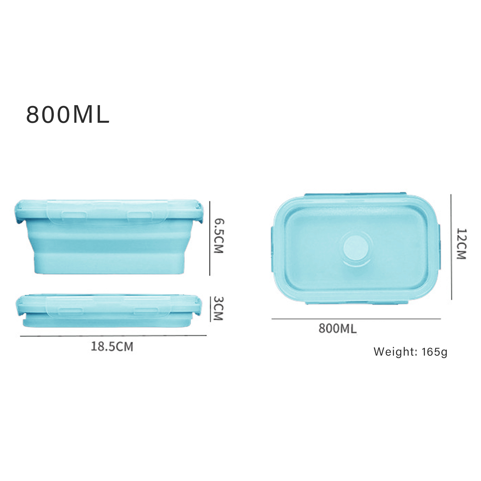 Siliconen lunchbox, voedselvei - Food Storage Lunch Box recensie en prijs