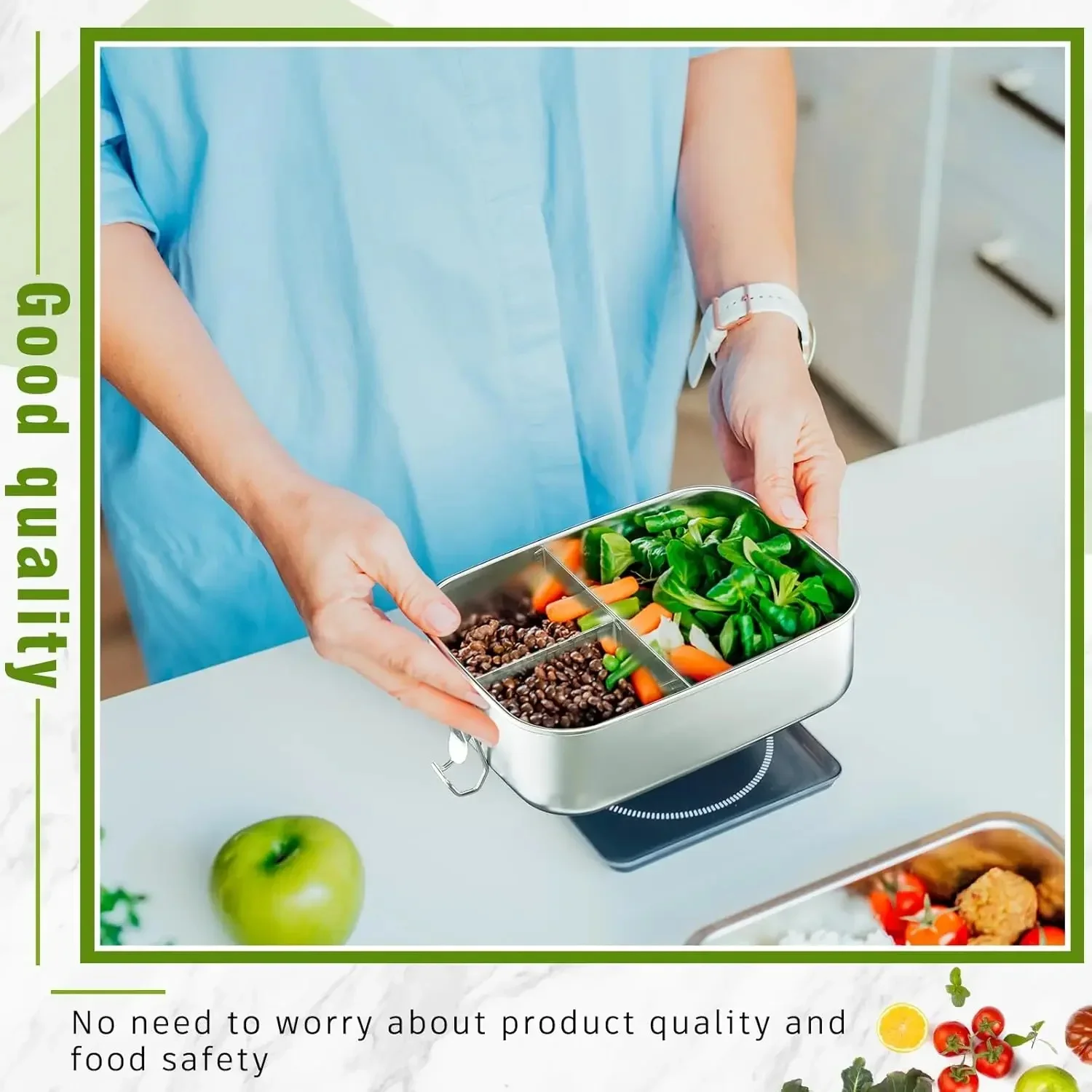 RVS Bento Box Metalen Lunchbox - Food Storage Metal Box recensie en prijs