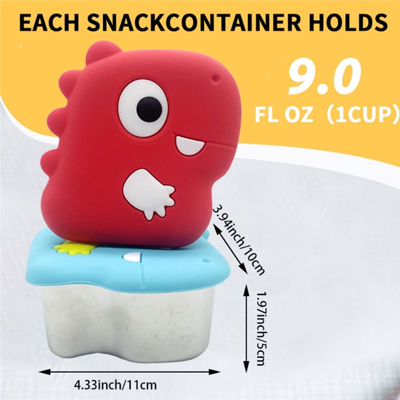 AA94-304 RVS Dinosaurus Snackd - Food Storage Stainless Steel Containers recensie en prijs