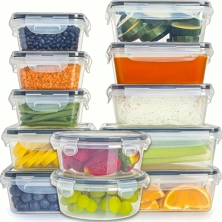 12 plastic verzegelde voedselb - Food Storage Lunch Box recensie en prijs