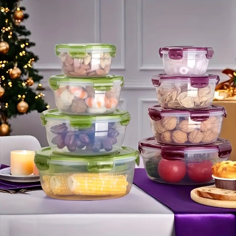 4 plastic voedselbewaarcontain - Food Storage Lunch Box recensie en prijs