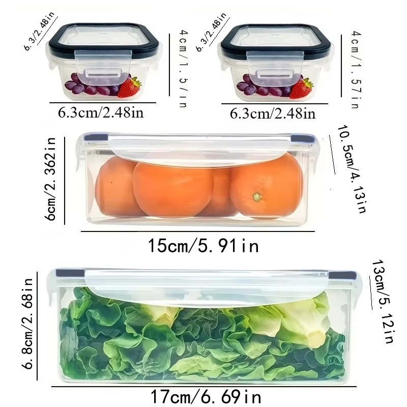 8-delige set inclusief 4 conta - Food Storage Equipment recensie en prijs