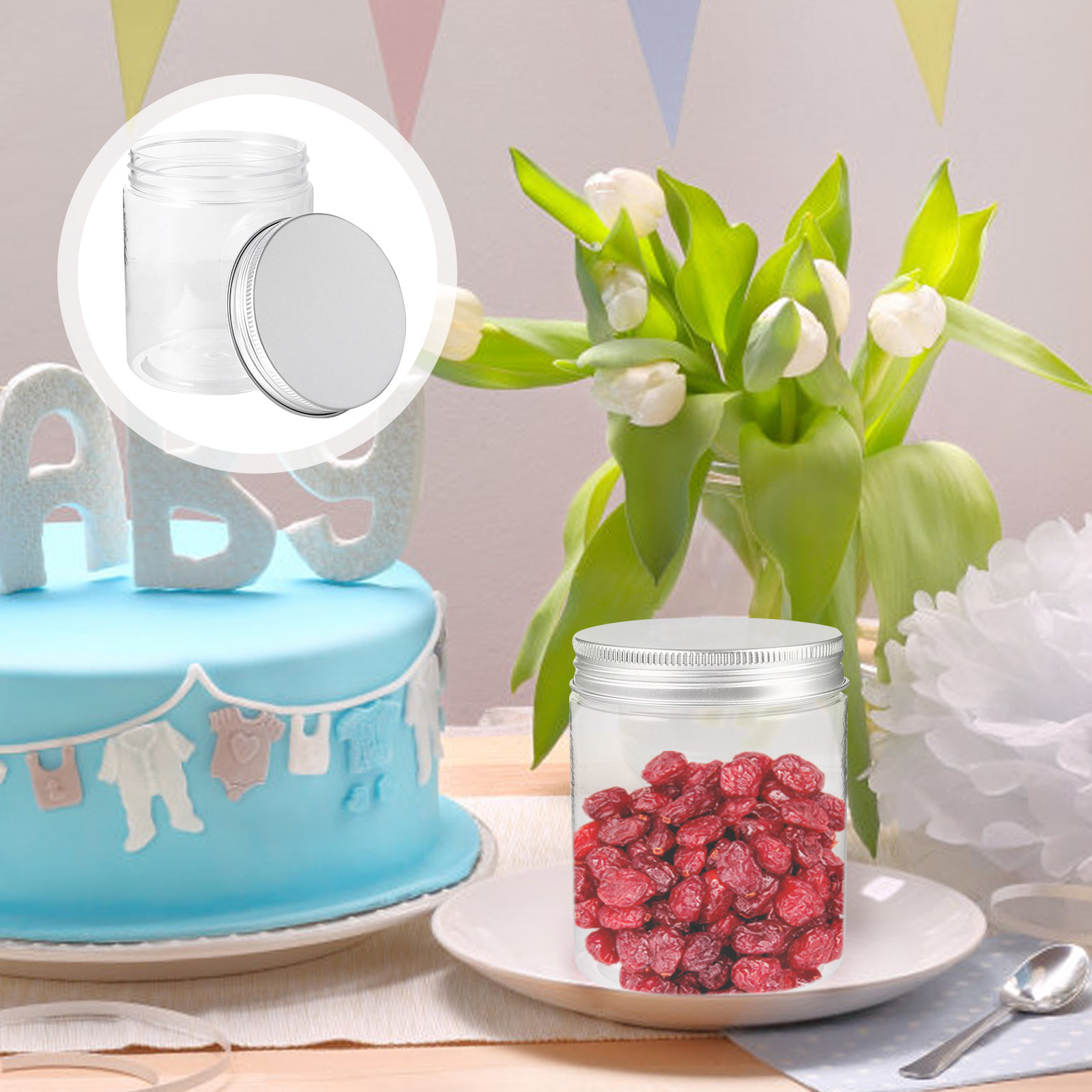 12 stuks plastic opbergpotten, - Food Storage Jars Plastic recensie en prijs