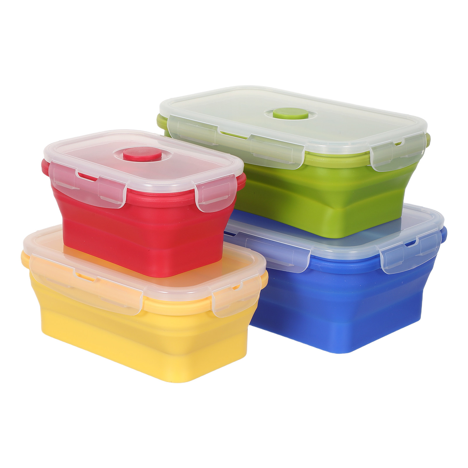 4-delige set opvouwbare silico - Food Storage Lunch Box recensie en prijs