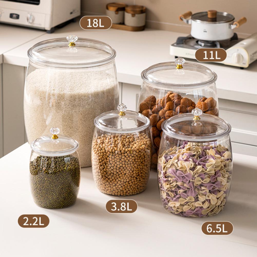 Grote transparante plastic afg - Food Storage Jars Plastic recensie en prijs