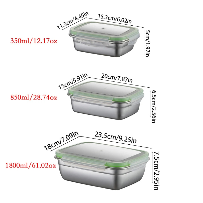 Lunchbox-set van 304 roestvrij - Food Storage Metal Box recensie en prijs