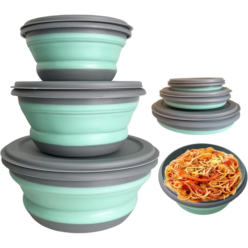 3-delige siliconen opvouwbare  - Food Storage Lunch Box recensie en prijs