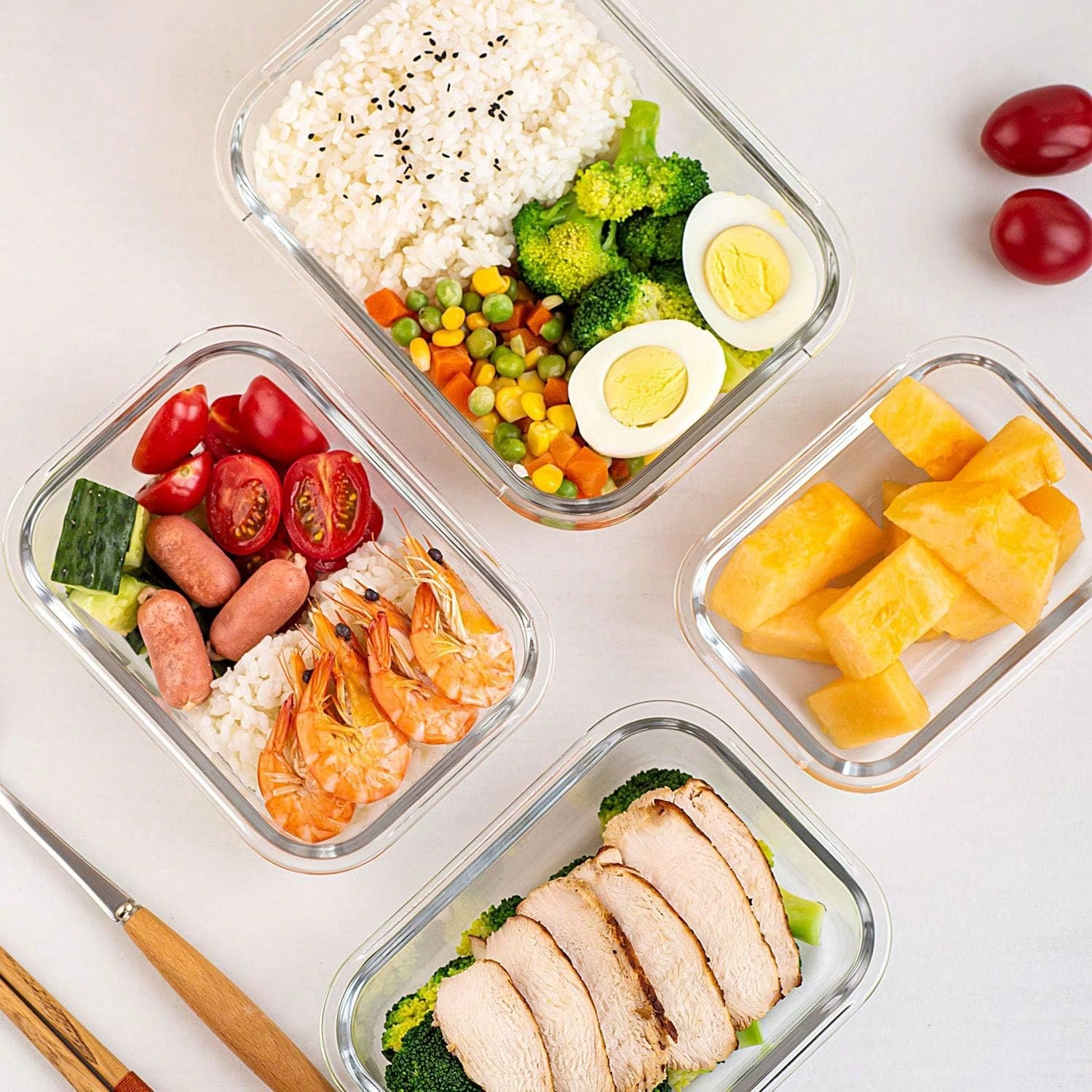 10-delige set glazen voedselvo - Food Storage Containers Glass recensie en prijs