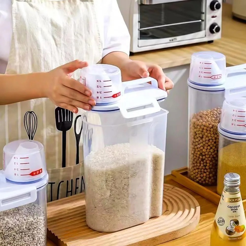 Rijst-opslagcontainer voor dro - Food Storage Jars Plastic recensie en prijs