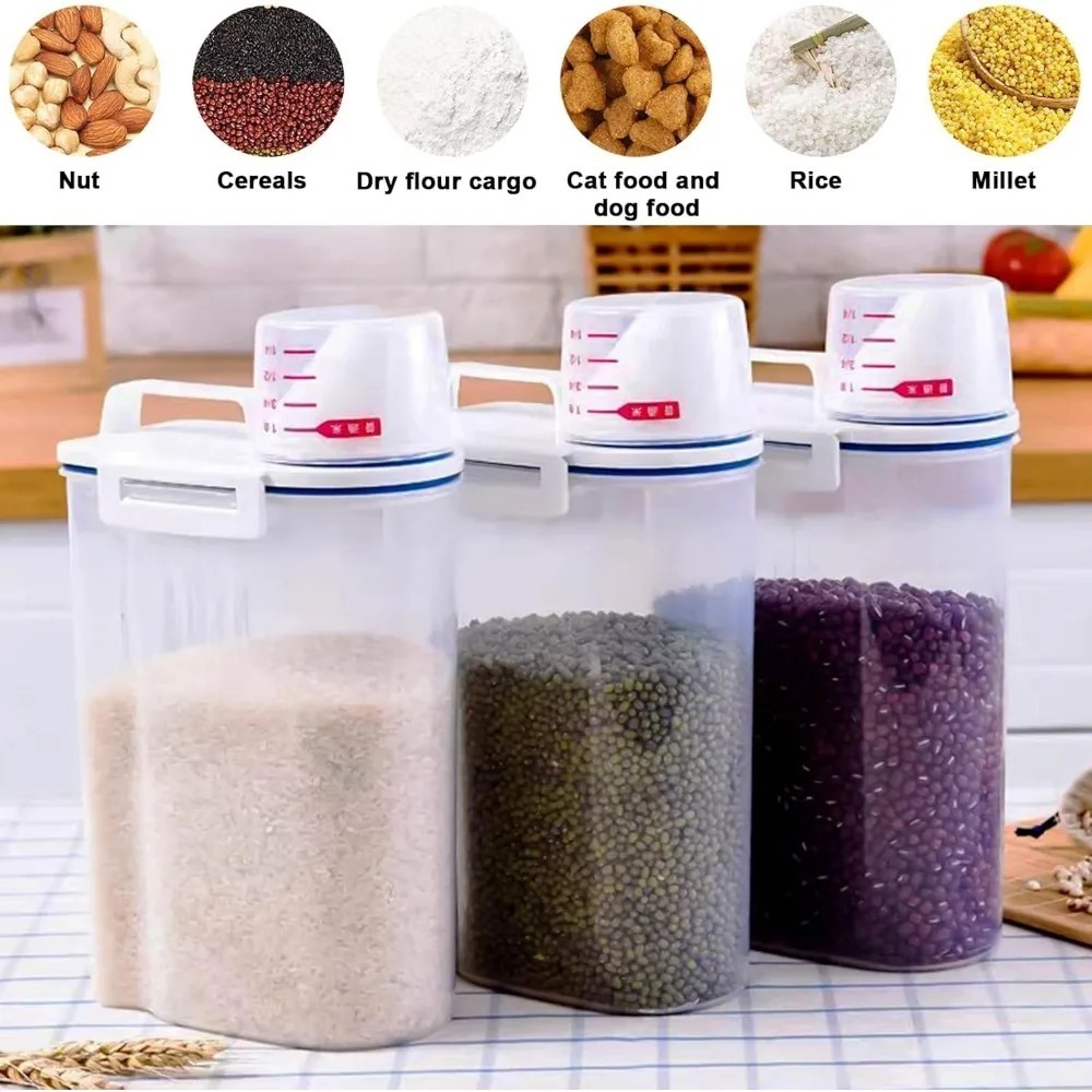 Rijst-opslagcontainer voor dro - Food Storage Jars Plastic recensie en prijs