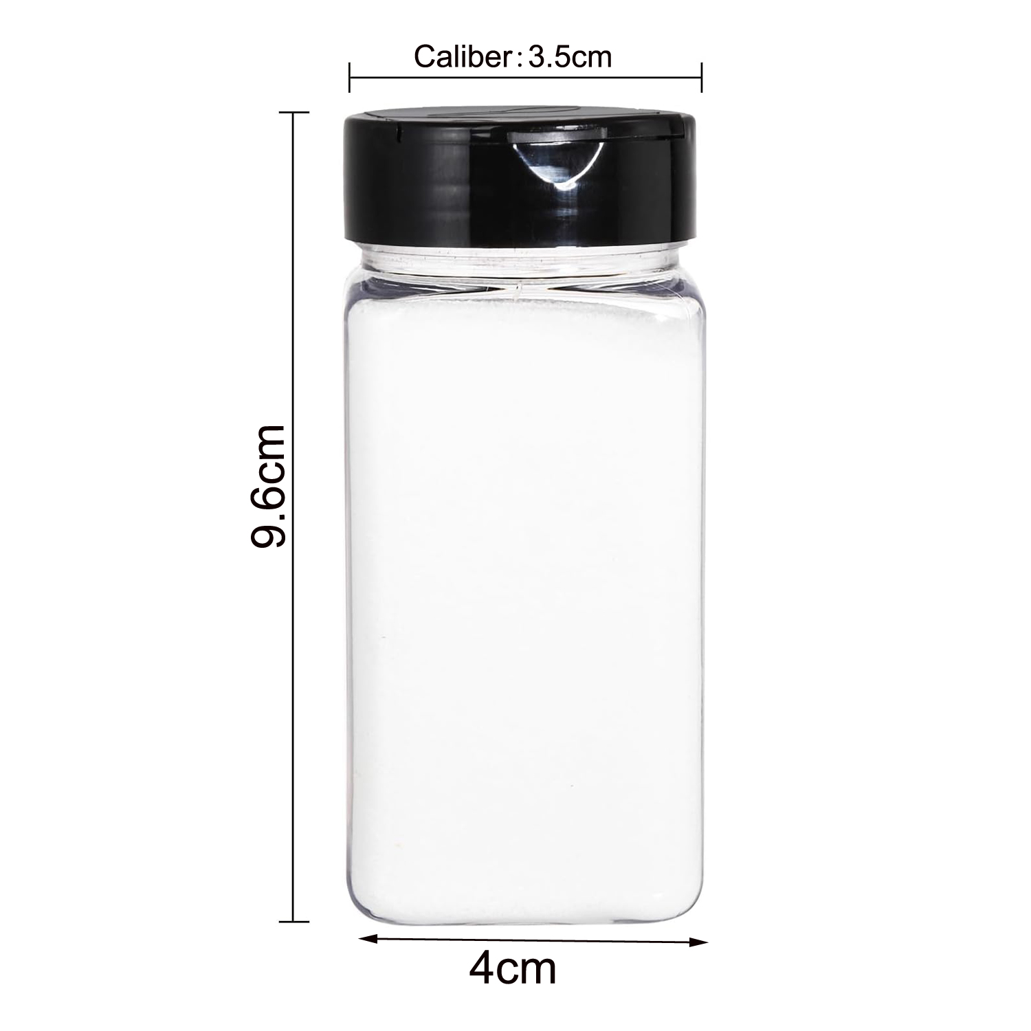 Vierkante grote plastic kruide - Food Storage Jars Plastic recensie en prijs