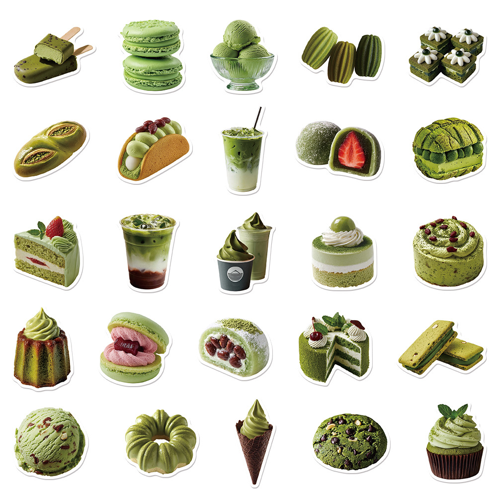 50 stuks cartoon matcha esthet - Food Storage Journal recensie en prijs