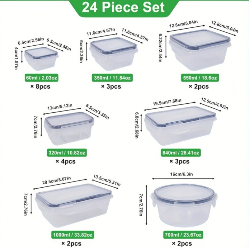 48-delige BPA-vrije voedselbew - Food Storage Equipment recensie en prijs