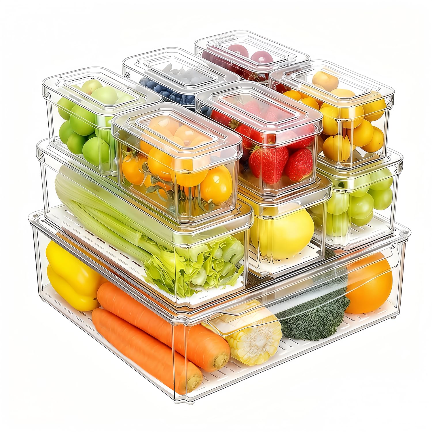 14-delige koelkastorganizer, s - Food Storage Vegetables recensie en prijs